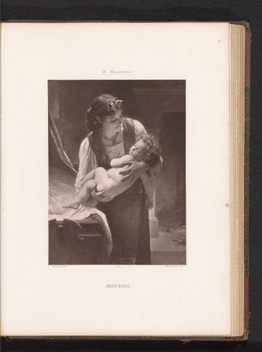 Reproduction of Berceuse or Le Coucher by William-Adolphe Bouguereau