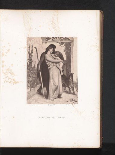 Reproduction of Le retour des champs by William Adolphe Bouguereau