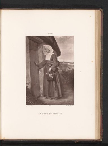 Reproduction of a painting of a Sister of Charity by Léon-Lucien Goupil