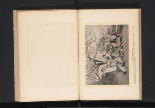 Five dancing women during Hanami