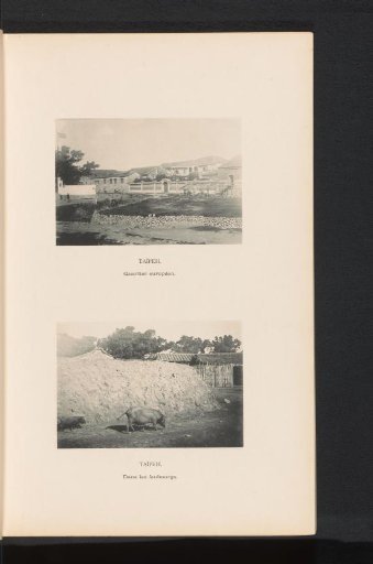 View of a European settlement and a suburb in Taipei
