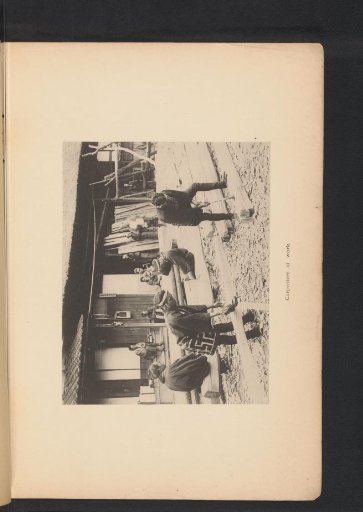 Japanese carpenters at work