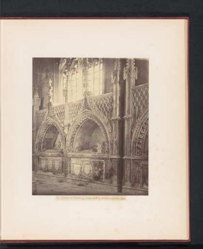 View of the tombs of Don Henrique and Don John in the monastery of Batalha, Portugal