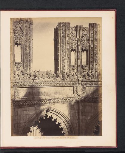 View of two towers of the monastery of Batalha, Portugal