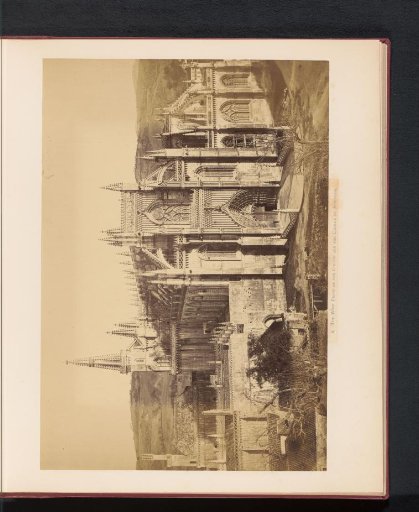 View of the west side of the church and chapel of the monastery of Batalha, Portugal