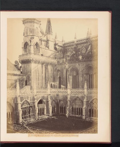 View of the northwest side of the monastery of Batalha, Portugal