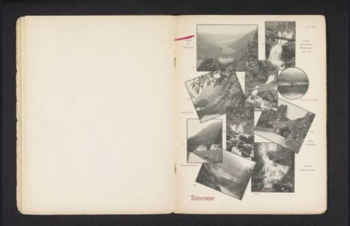 Eight views of the area around the lake of Retournemer