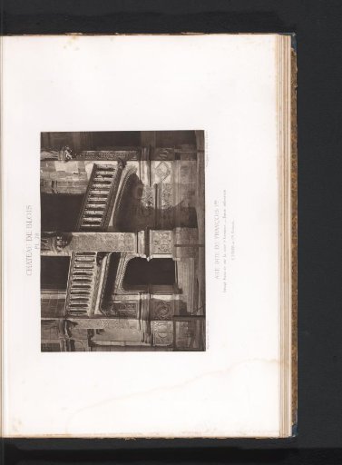 View of the staircase of the Francis I wing of the Château de Blois
