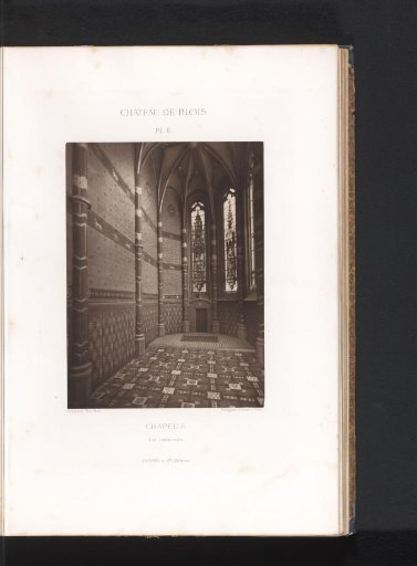 View of a chapel in the Castle of Blois