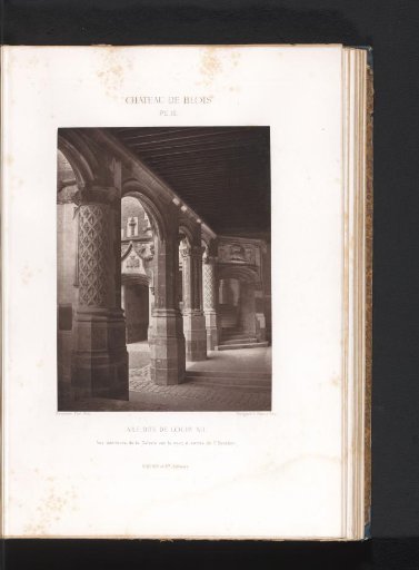 View of a corridor in the Louis XII wing of the Castle of Blois