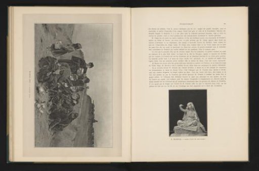 Reproduction of a painting of a resting section by Marius Roy