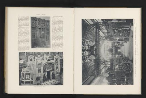 Interior of the technical department in the German pavilion during the World's Fair in Paris in 1900