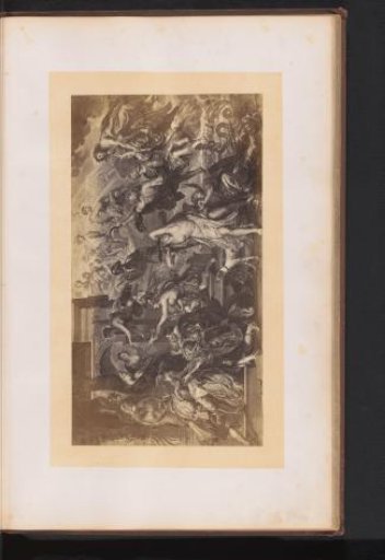 Photographic reproduction of an engraving of The Apotheosis of Henry IV and the Coronation of Maria de'Medici by Jean-Marc Nattier, after the painting by Peter Paul Rubens