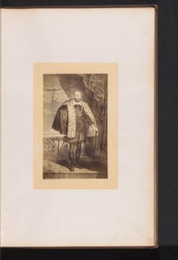 Photographic reproduction of an engraving of a portrait of Francesco I de' Medici by Jean-Marc Nattier, after the painting by Peter Paul Rubens