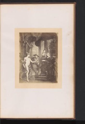 Photographic reproduction of an engraving of Cardinal de la Rochefoucauld Acting as Mediator for the Reconciliation between Mother and Son at Angoulême by Jean-Marc Nattier, after the painting by Peter Paul Rubens