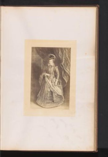 Photographic reproduction of an engraving of a portrait of Johanna of Austria by Jean-Marc Nattier, after the painting by Peter Paul Rubens