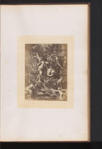 Photographic reproduction of an engraving of The Birth of Maria de' Medici by Jean-Marc Nattier, after the painting by Peter Paul Rubens