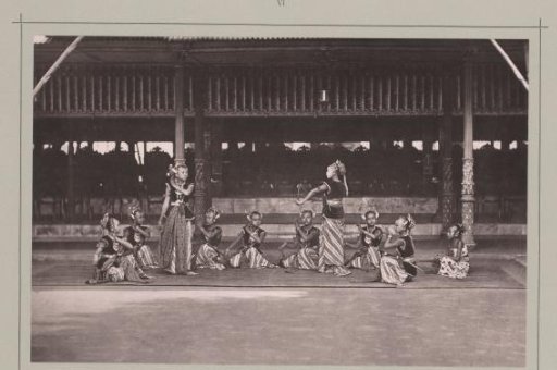 Group of Women, Called Bedaja, Performing a Play in the Kraton Ngayogyakarta Hadiningrat in Yogyakarta, Indonesia