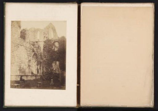 Interior of the chapter house of Fountains Abbey near Ripon