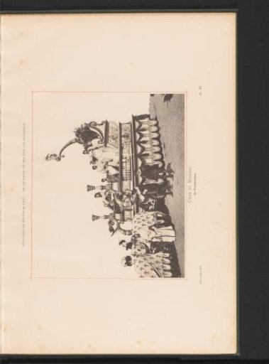 View of a carriage from the Landjuweel parade celebrating the fiftieth anniversary of the Académie d'Archéologie de Belgique in 1892 in Antwerp