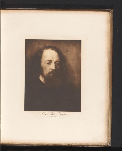 Reproduction of a painting of a portrait of Alfred Tennyson by George Frederick Watts