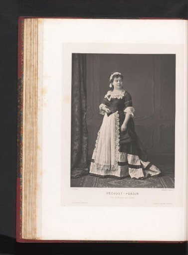 Portrait of Adèle-Zélia Provost-Ponsin in the role of Frosine in L'Avare
