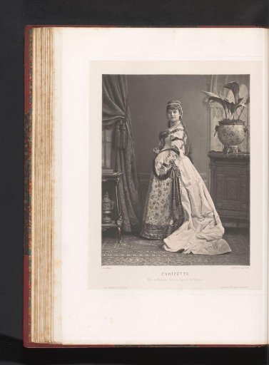 Portrait of Sophie Croizette in the role of Marianne in Les Caprices de Marianne