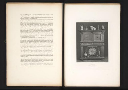 16th-century French wooden sideboard, at the Exposition Rétrospective of 1877 in Lyon, France