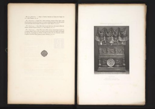 Late 16th-century French wooden sideboard, exhibited at the Exposition Rétrospective in 1877 in Lyon, France