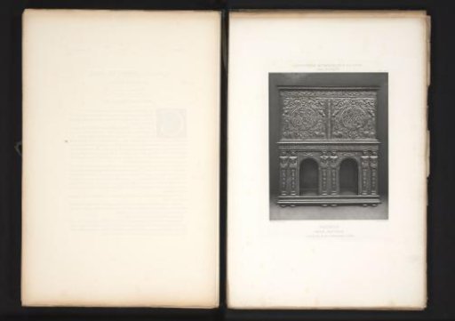 17th-century French wooden sideboard, exhibited at the Exposition Rétrospective in 1877 in Lyon, France