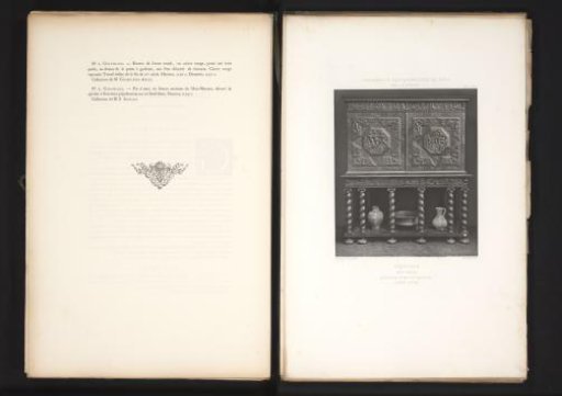 17th-century wooden sideboard, exhibited at the Exposition Rétrospective of 1877 in Lyon, France