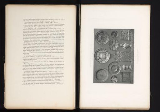 Various ceramic objects, exhibited at the Exposition Rétrospective of 1877 in Lyon, France
