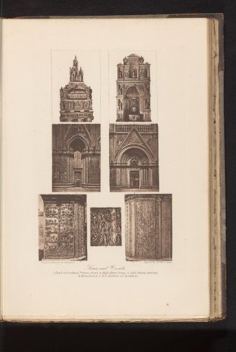 Seven details of the Cathedrals of Orvieto and Siena