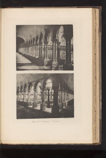 Two Views of the Cloisters of the Cathedral of Monreale