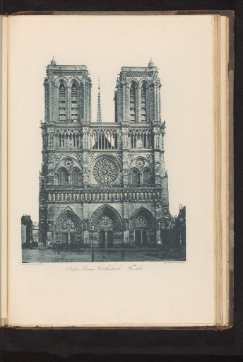 Façade of Notre-Dame in Paris
