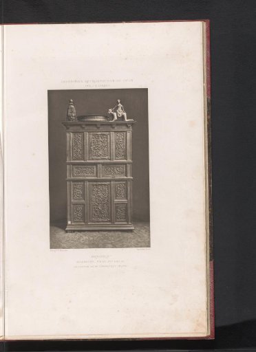15th-century German wooden cabinet, at the Exposition Rétrospective of 1877 in Lyon, France