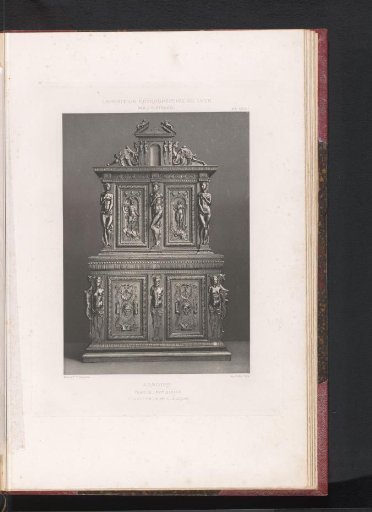 16th-century French wooden cabinet, at the Exposition Rétrospective of 1877 in Lyon, France