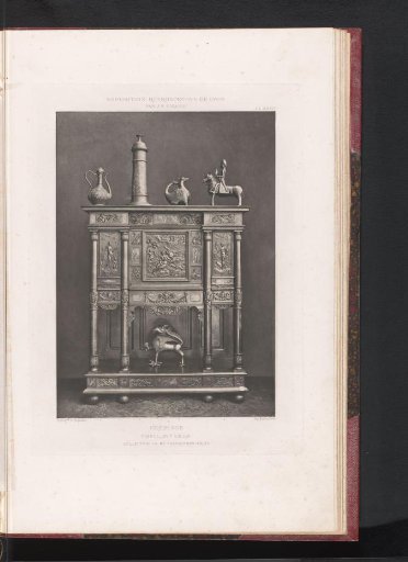 16th-century French wooden sideboard, at the Exposition Rétrospective of 1877 in Lyon, France