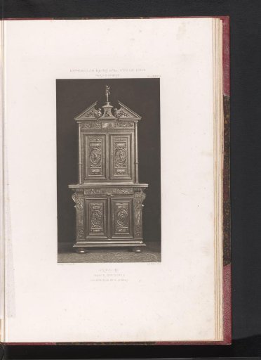 16th-century French wooden cabinet, at the Exposition Rétrospective of 1877 in Lyon, France