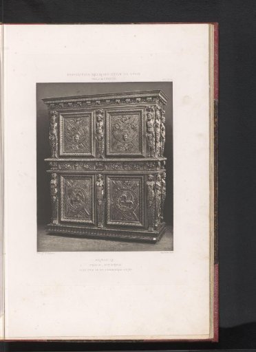 16th-century French wooden cabinet, at the Exposition Rétrospective of 1877 in Lyon, France