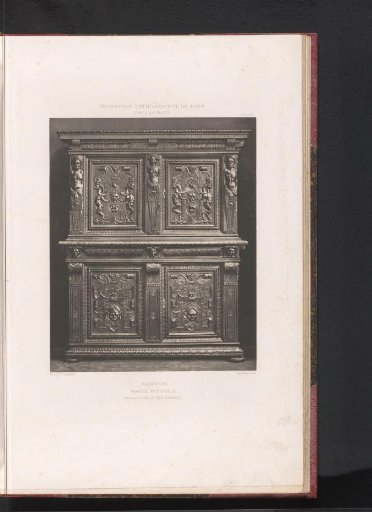 16th-century French wooden cabinet, at the Exposition Rétrospective of 1877 in Lyon, France
