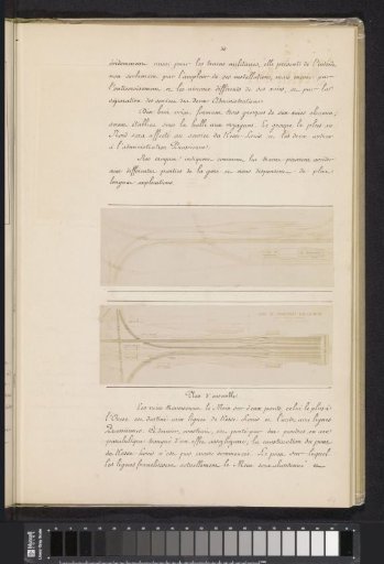 Two photographic reproductions of maps of the railway in Frankfurt am Main