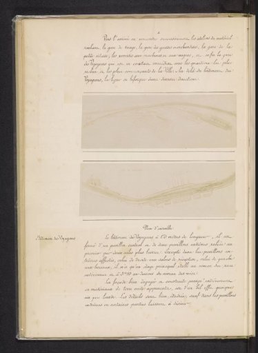 Two photographic reproductions of maps of the railways and the station of Hanover
