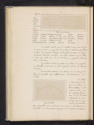 Two photographic reproductions of cross-sections of Mainz Hauptbahnhof