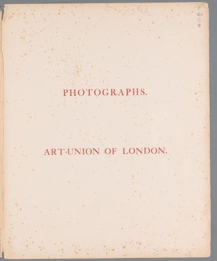 Photographs / Art Union of London