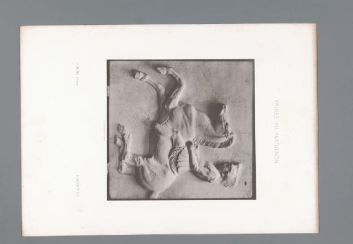 Part of the frieze of the Parthenon in Athens, depicting a horseman