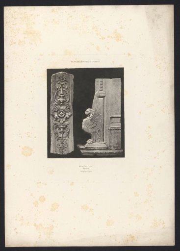Ornaments of the staircase of the Ministry of Foreign Affairs in the Palais du Louvre in Paris