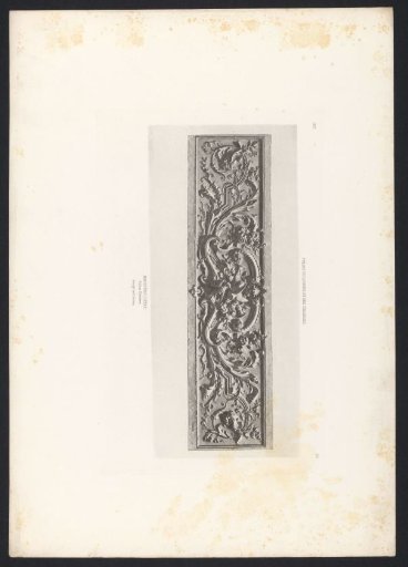 Ornament with arabesques of a salon (presumably) in the Palais des Tuileries in Paris