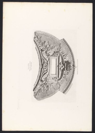 Ornament of the staircase of the library (presumably) of the Palais des Tuileries in Paris