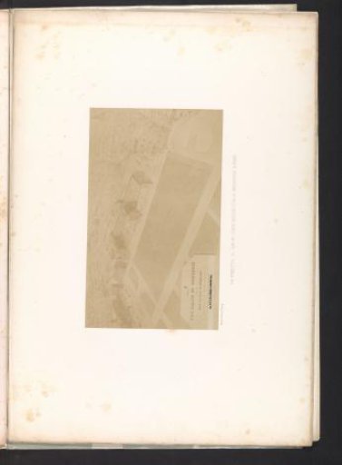 Photographic reproduction of a drawing showing a plan of Brussels for the construction of a commercial building
